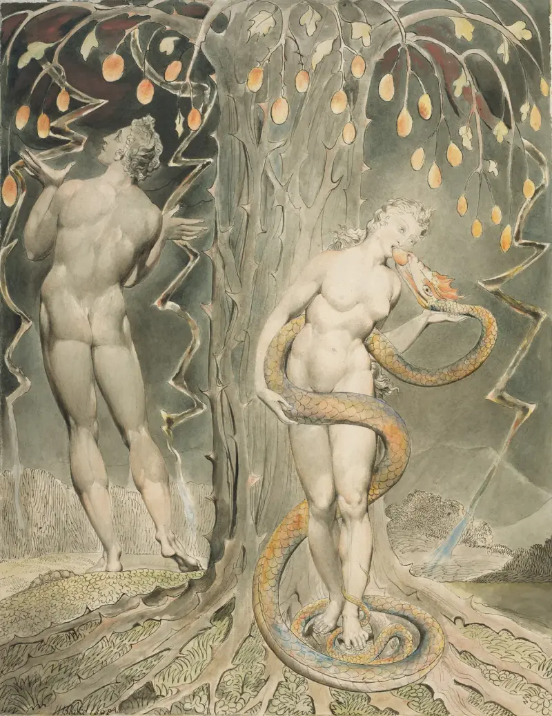 The Temptation and Fall of Eve av William Blake