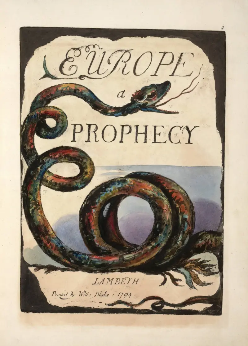 Strona tytułowa, William Blake
