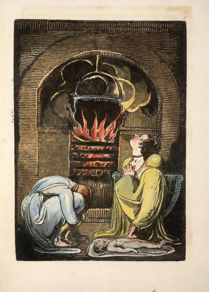 Zwei trauernde Frauen von William Blake