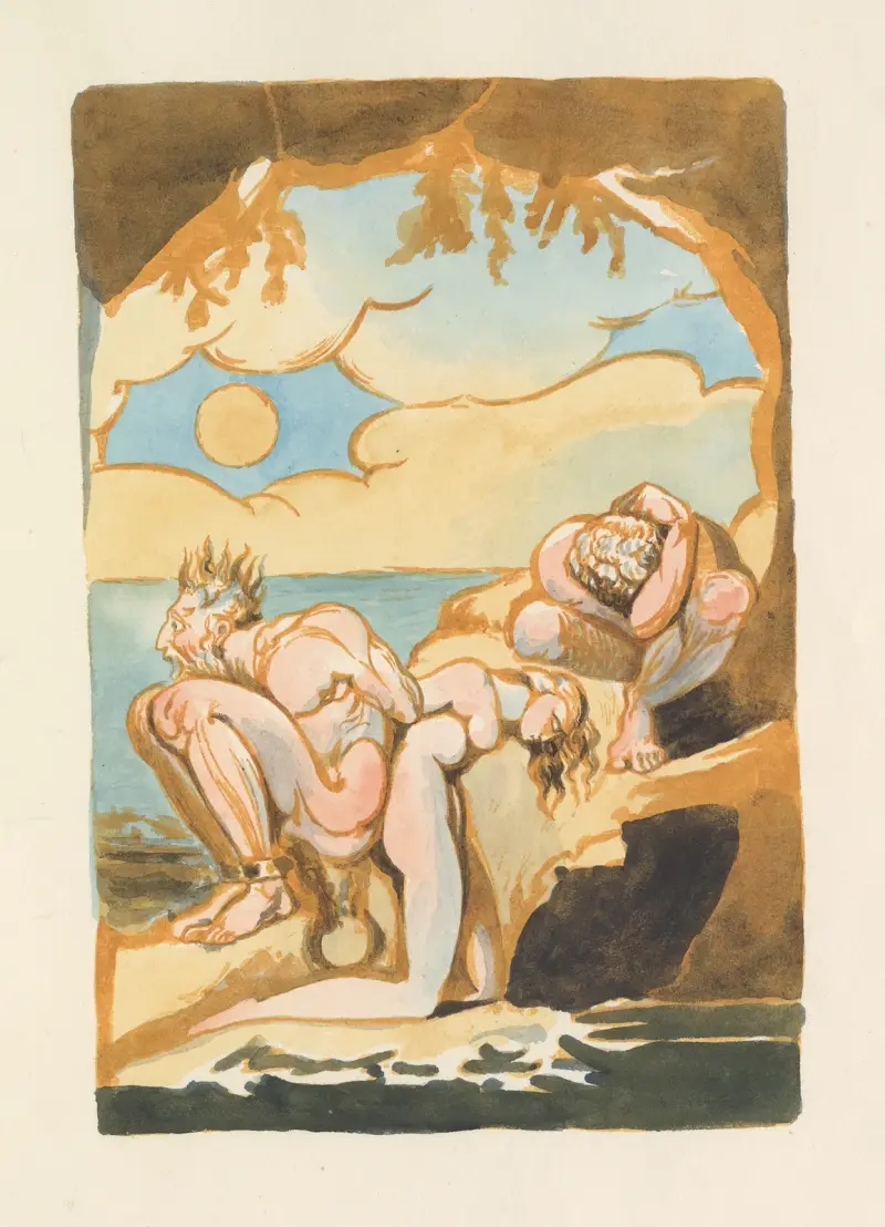 Visions of the daughters of Albion Pl. 11 av William Blake