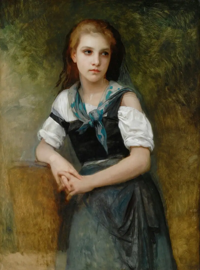 A Study For The Secret, William Bouguereau