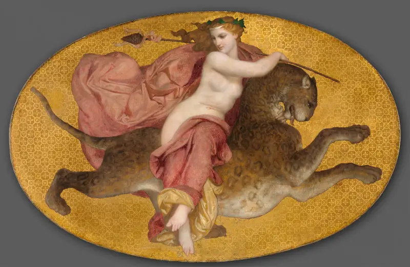 Bakchantka na panterovi, William Bouguereau