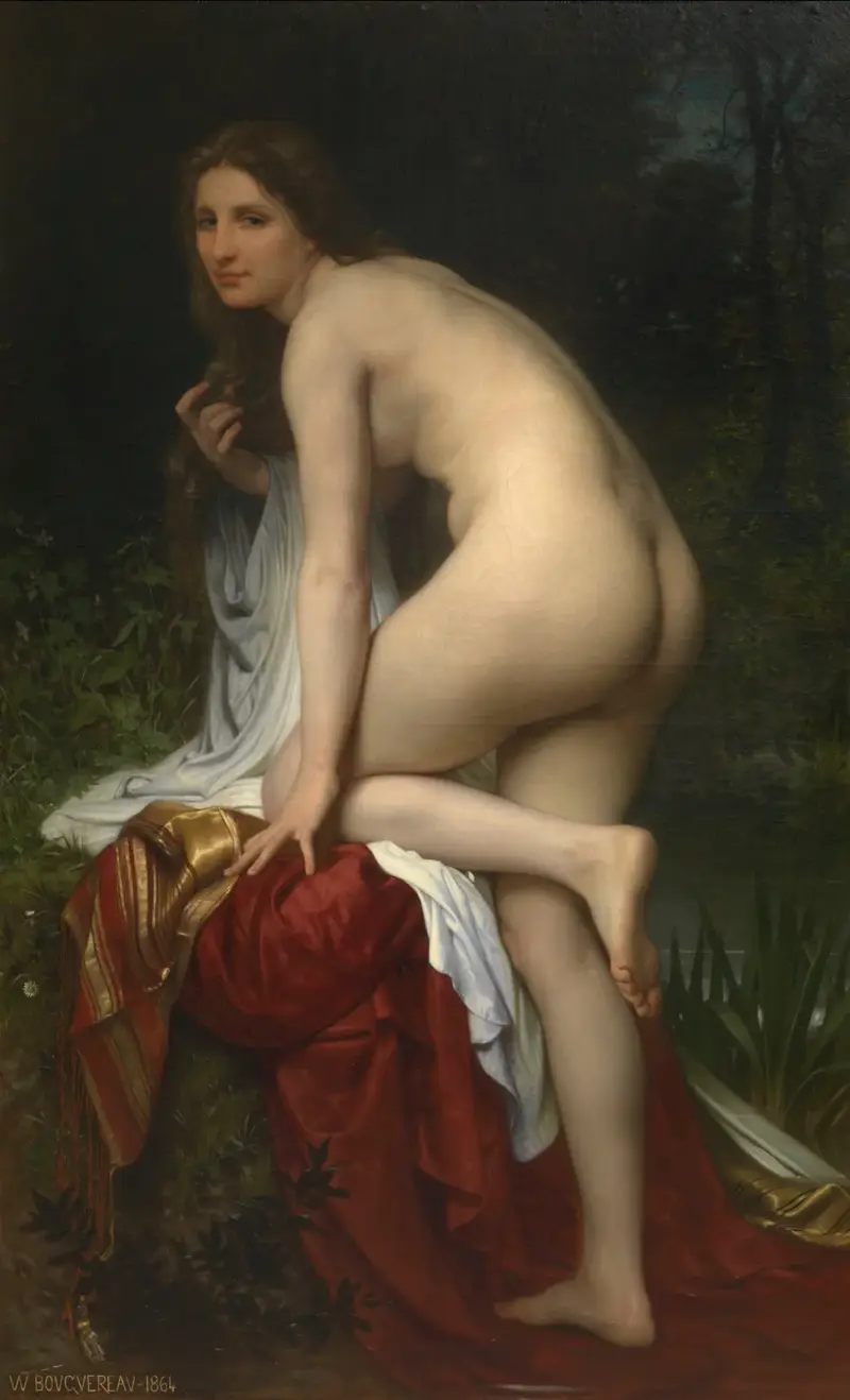 Koupající se žena, William Bouguereau