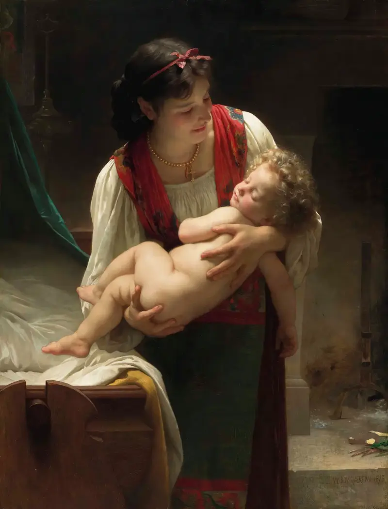 Berceuse (Le coucher), William Bouguereau