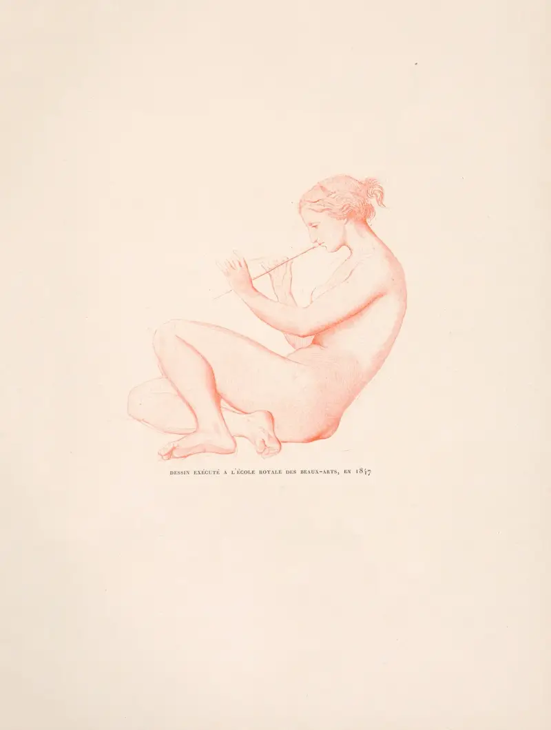 Dessin exècute à l’Ècole royale des Beaux-Arls, en1847 av William Bouguereau