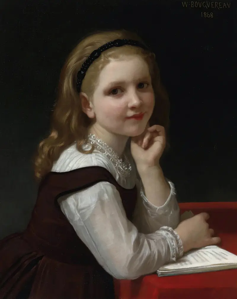 Distraction av William Bouguereau