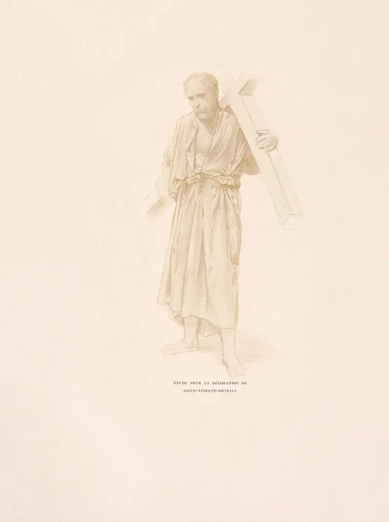 Studie för utsmyckningen av Saint-Vincent-de-Paul av William Bouguereau