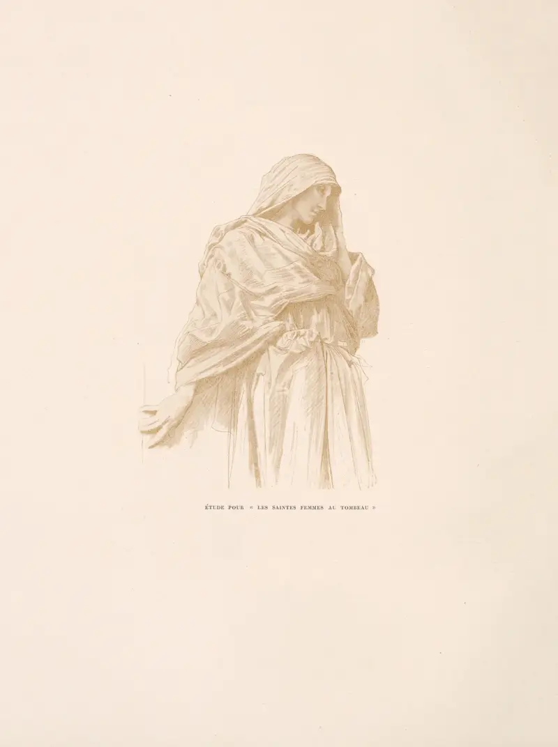 Studie för de heliga kvinnorna vid graven av William Bouguereau