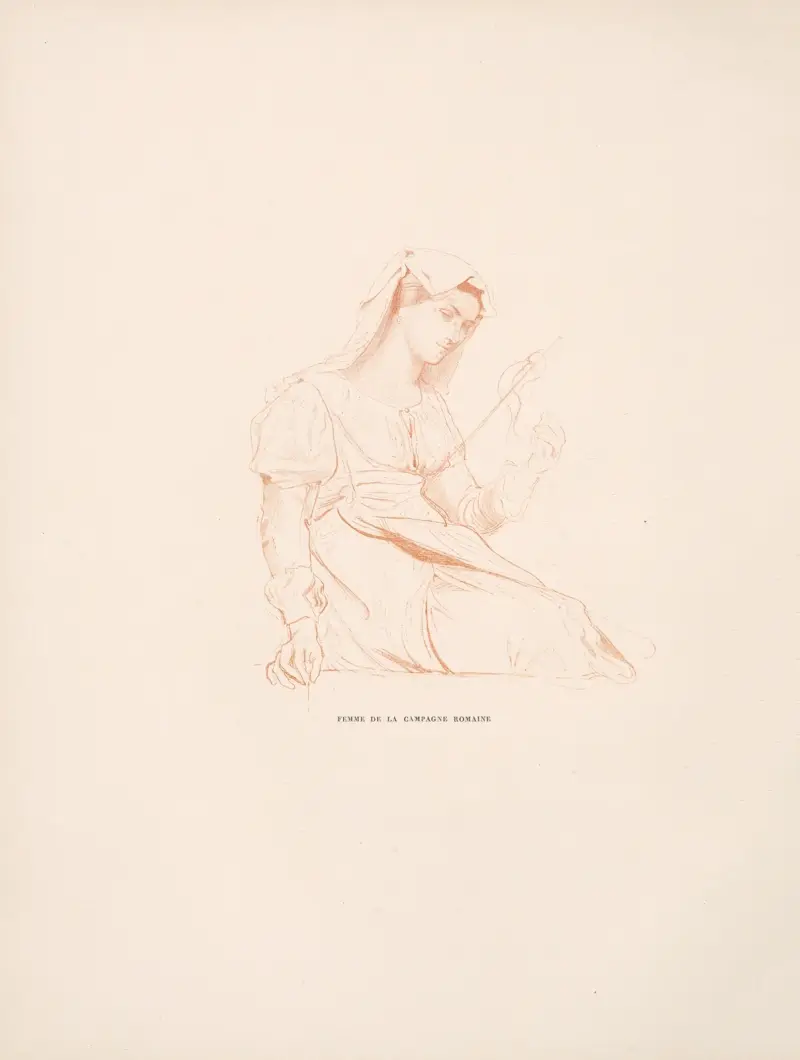 Kvinna från den romerska kampanjen av William Bouguereau