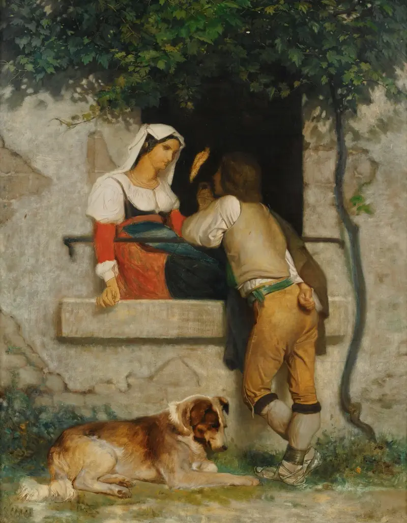 Italienische Liebende von William Bouguereau