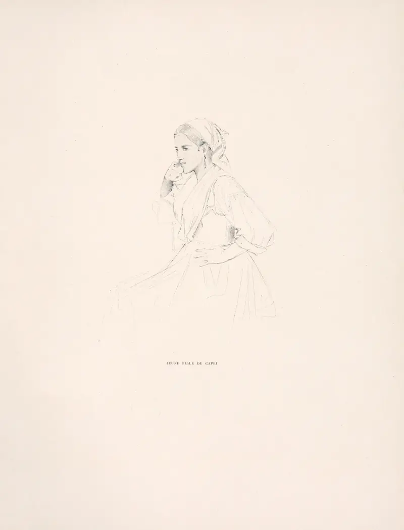 Ung flicka från Capri av William Bouguereau