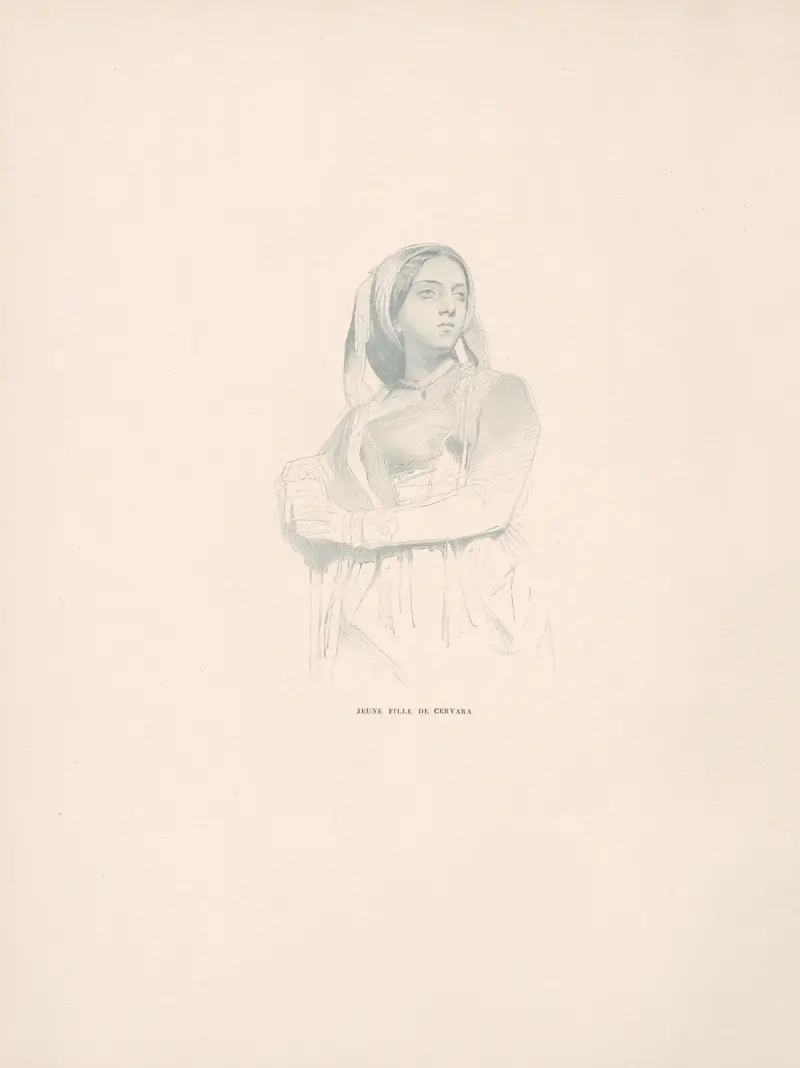 Ung flicka från Cervara av William Bouguereau