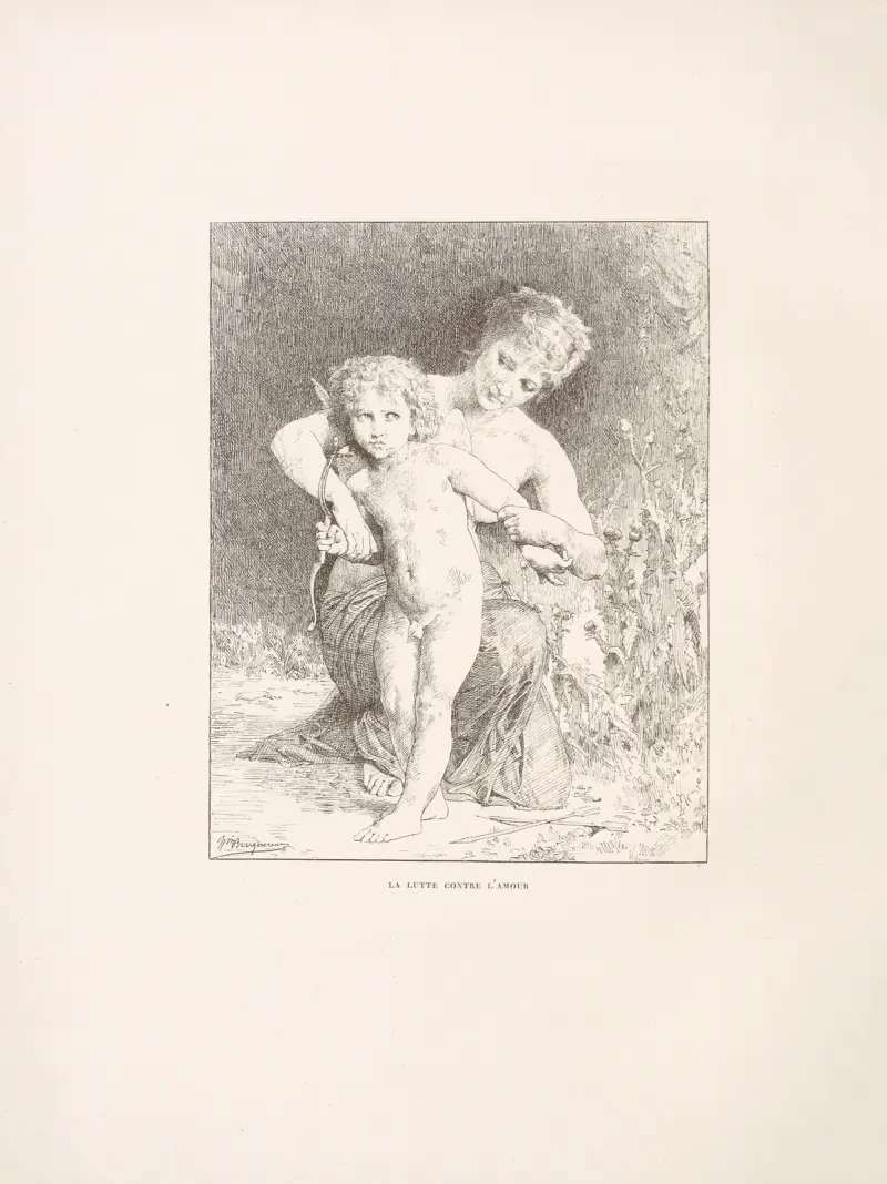 Kampen mot kärleken av William Bouguereau