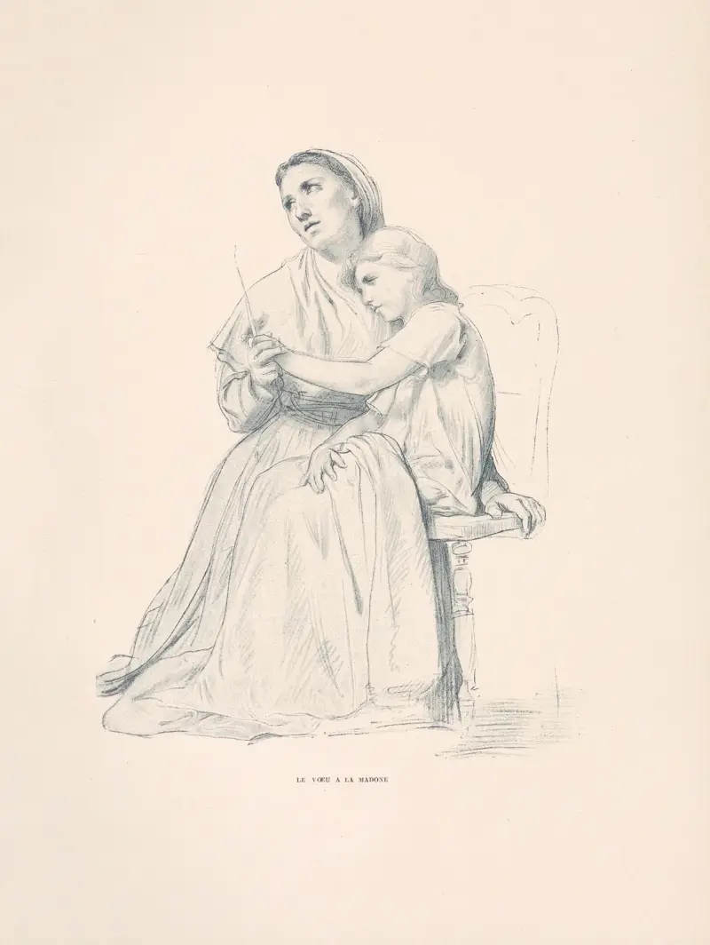 Löftet till madonnan av William Bouguereau