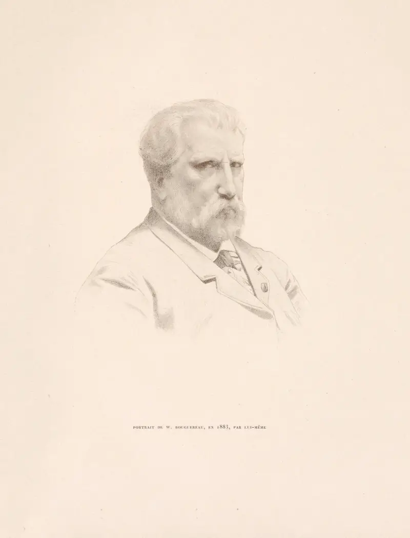 Portrait de W. Bouguereau, en l899 av William Bouguereau