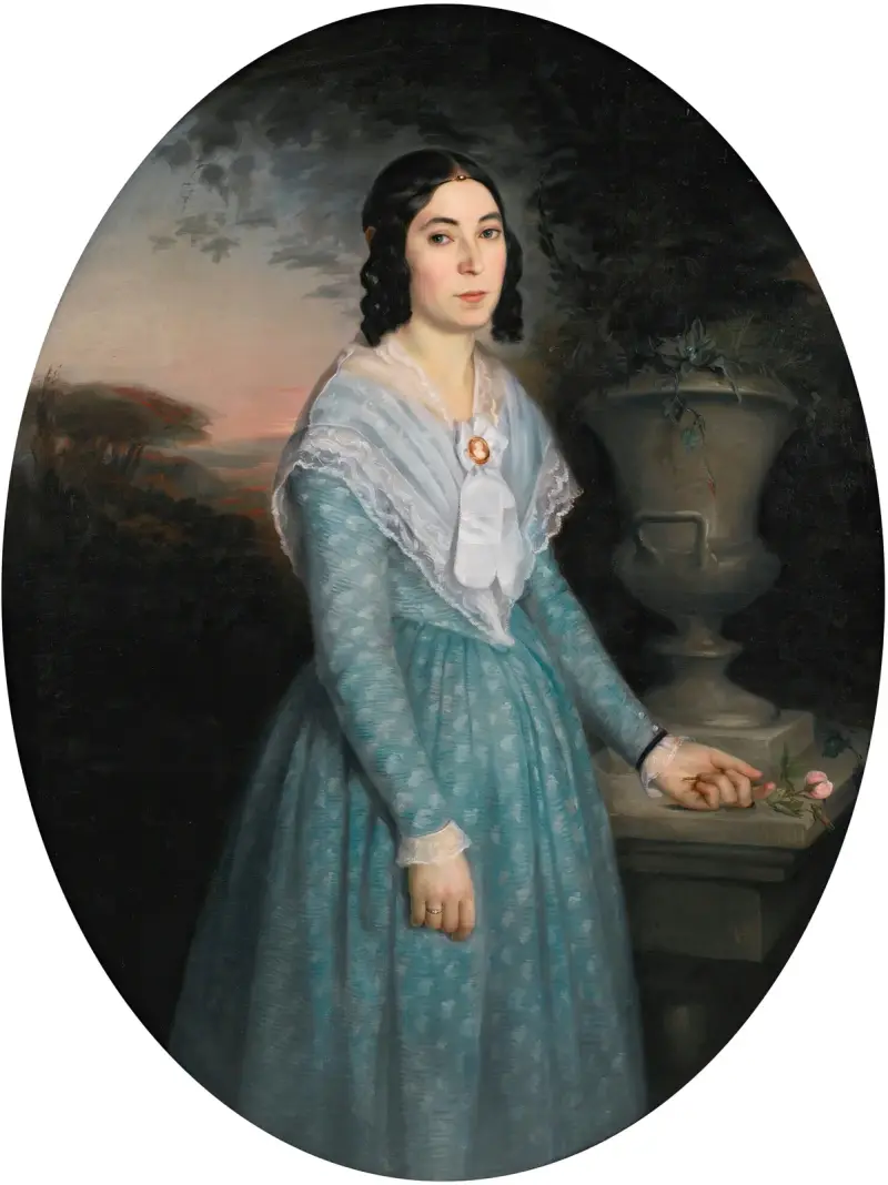 Portrait Of Marie-Célina Brieu av William Bouguereau