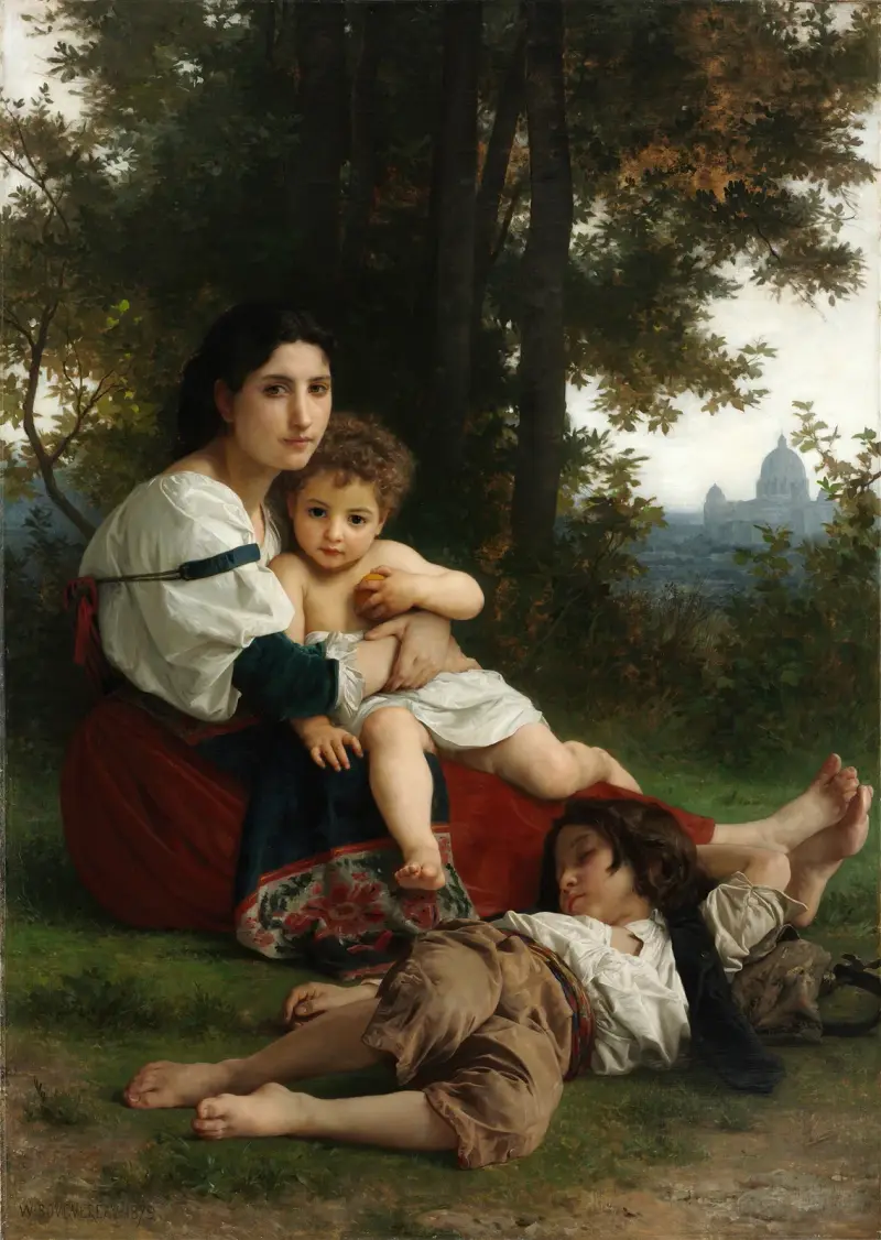 Odpočinek, William Bouguereau