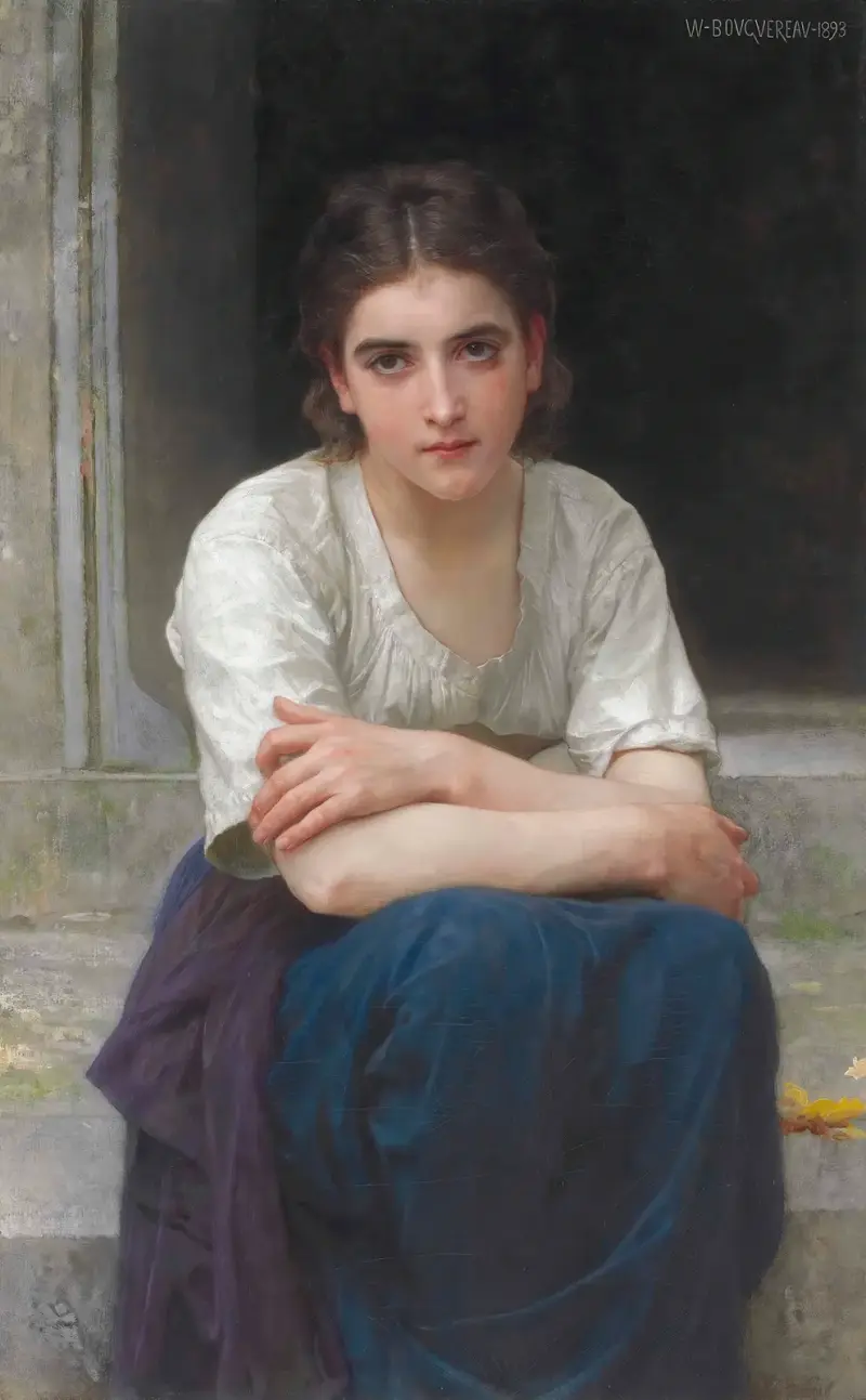 Drömmeri vid tröskeln av William Bouguereau