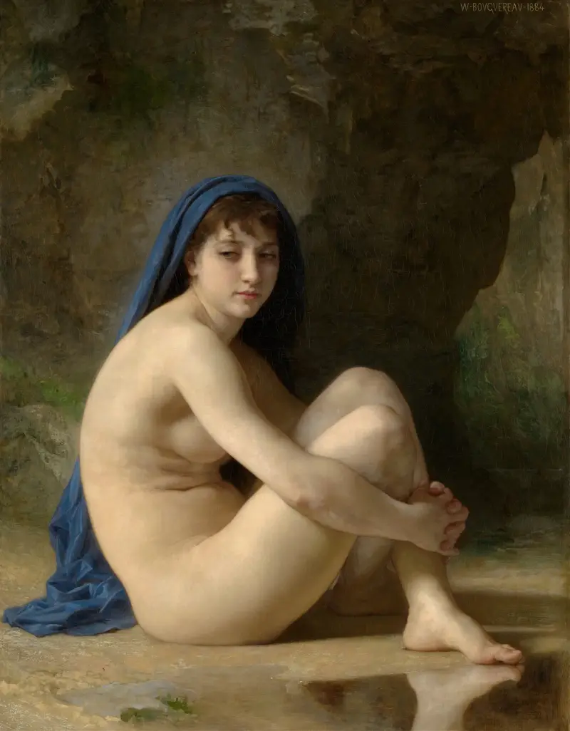 Sitzender Akt von William Bouguereau