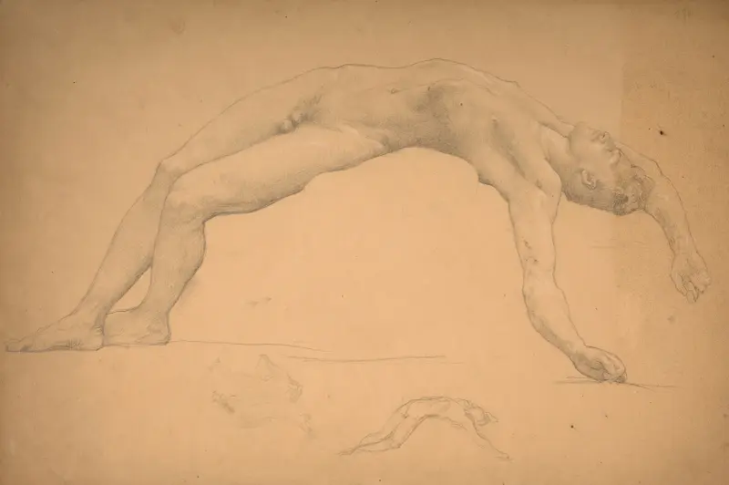Study for Premier deuil, William Bouguereau