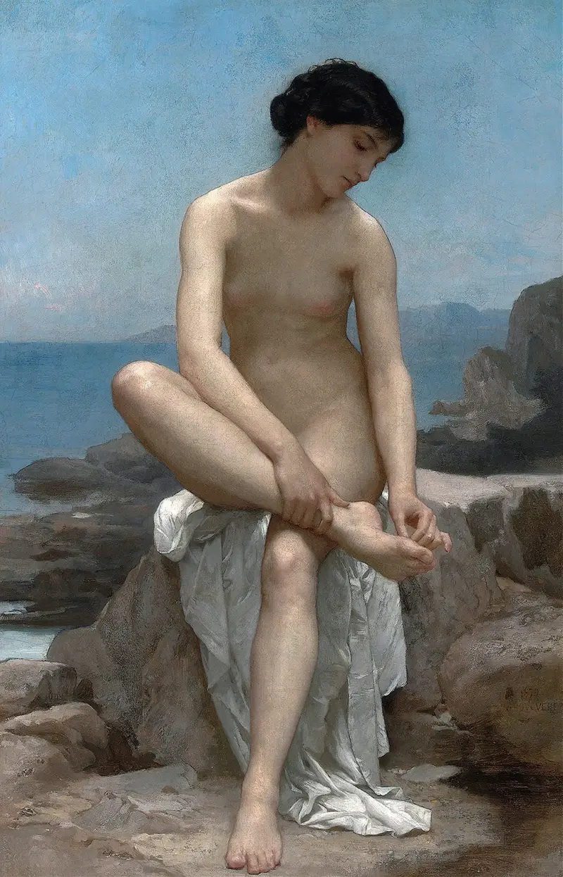 Koupající se, 1879, William Bouguereau