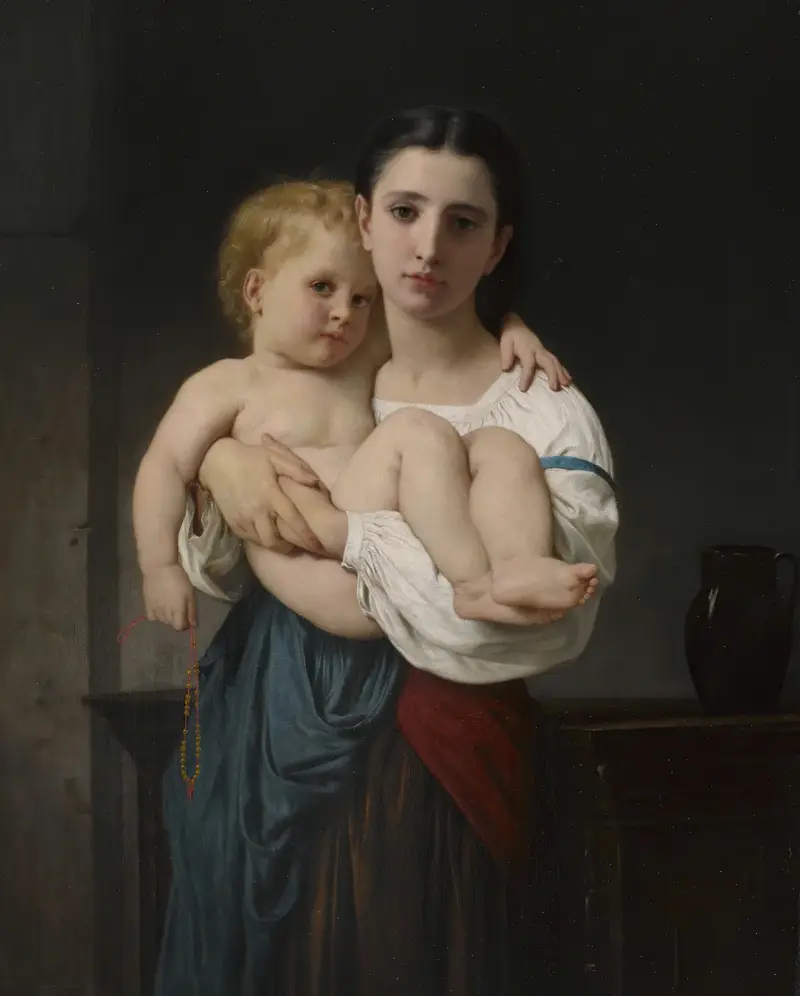 The Elder Sister von William Bouguereau
