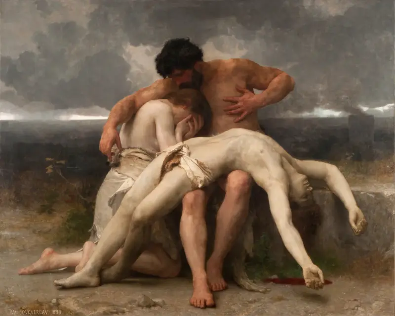 První smutek, William Bouguereau