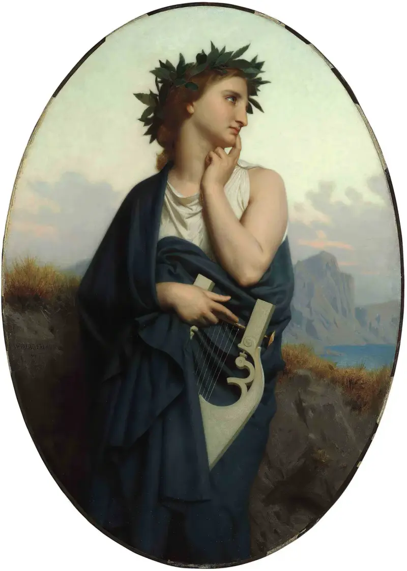 The Muse (Philomèle) von William Bouguereau