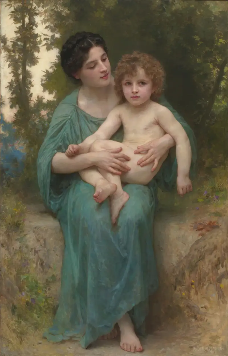 Den yngre brodern av William Bouguereau