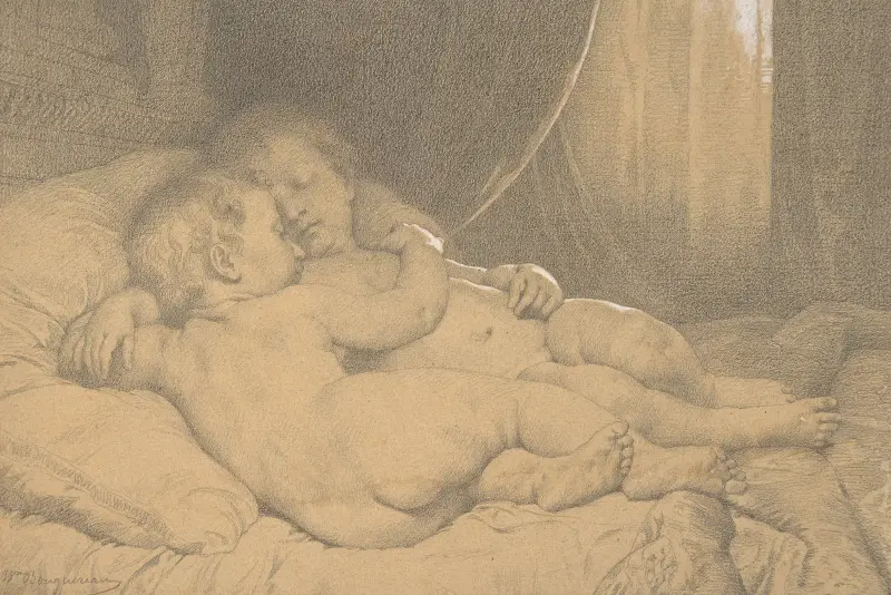 Two Sleeping Children, William Bouguereau