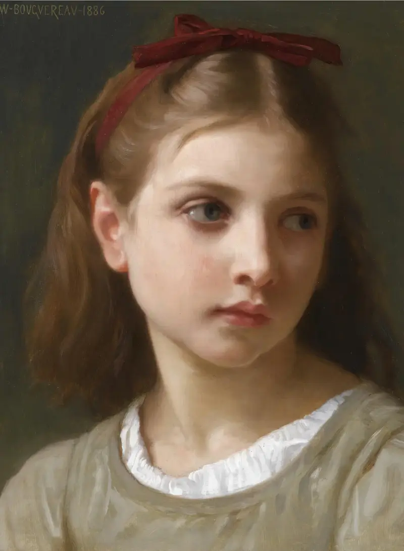 En liten flicka av William Bouguereau