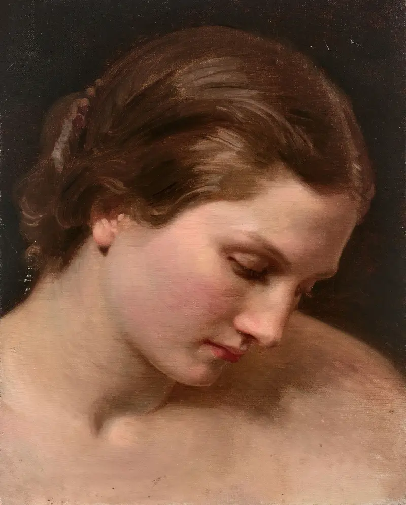 Kvinnoprofil av William Bouguereau