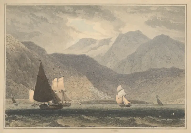 Barmouth, Merionethshire av William Daniell