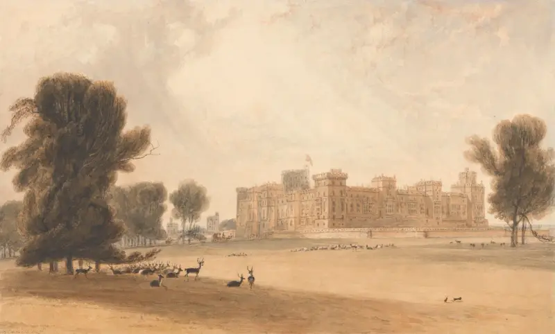 Windsor Castle from the South av William Daniell
