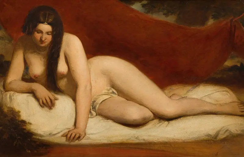 Liggande nakenstudie av William Etty