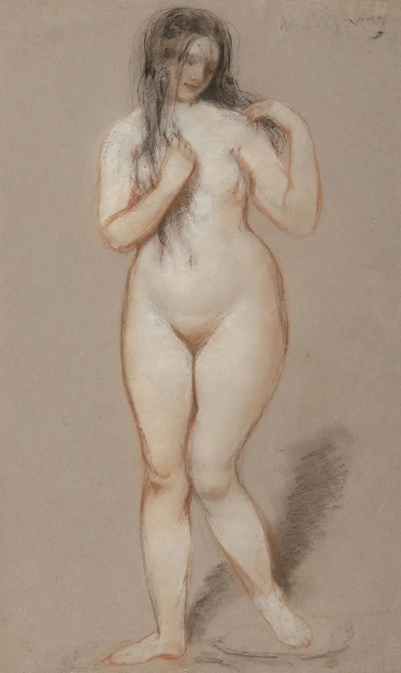 Stojąca akt kobiecy, William Etty