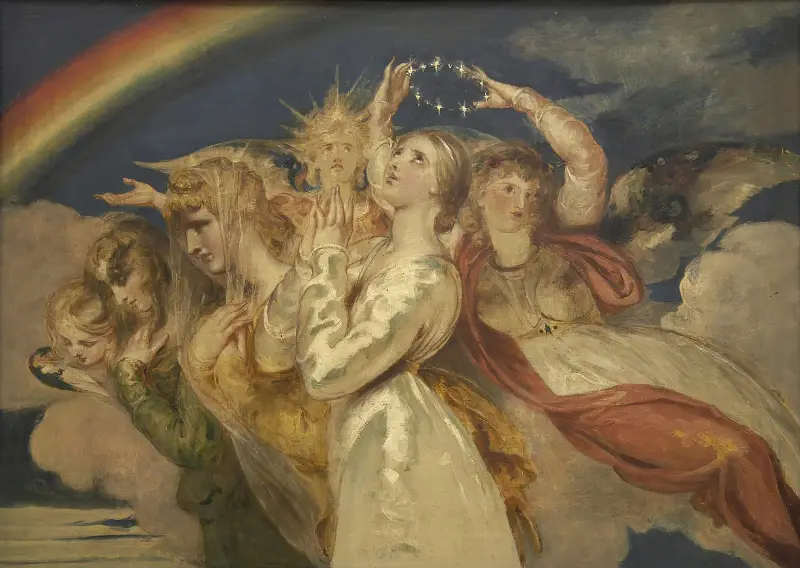 Jungfruns himmelsfärd av William Etty
