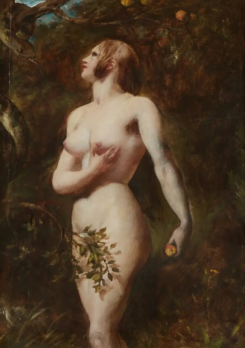 Frestelsen av Eva (I trädgården) av William Etty