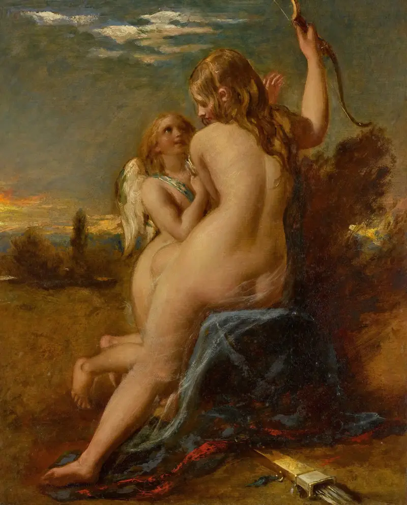 Venus Relieving Cupid Of His Bow av William Etty