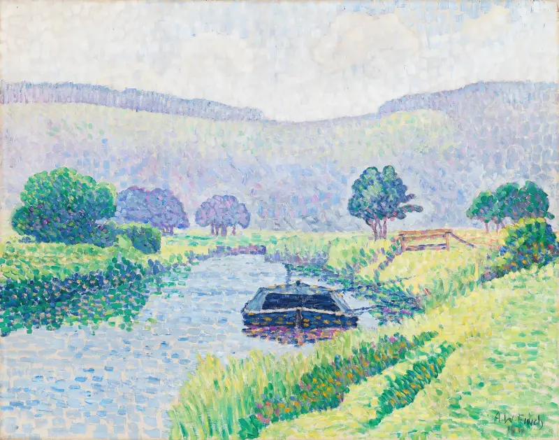 Amberleyn jokilaakso (Arunjoki) av Alfred William Finch