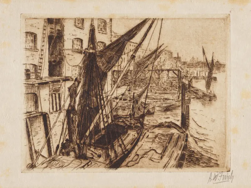Die Themse bei London von Alfred William Finch