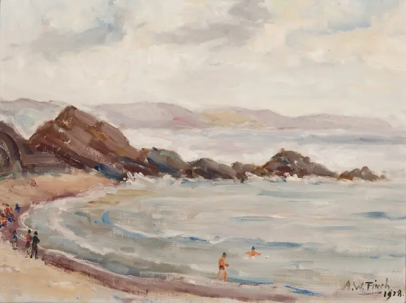 Looen rantaa av Alfred William Finch