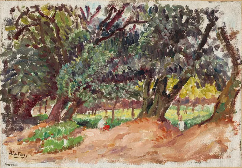 Parkbild aus England von Alfred William Finch