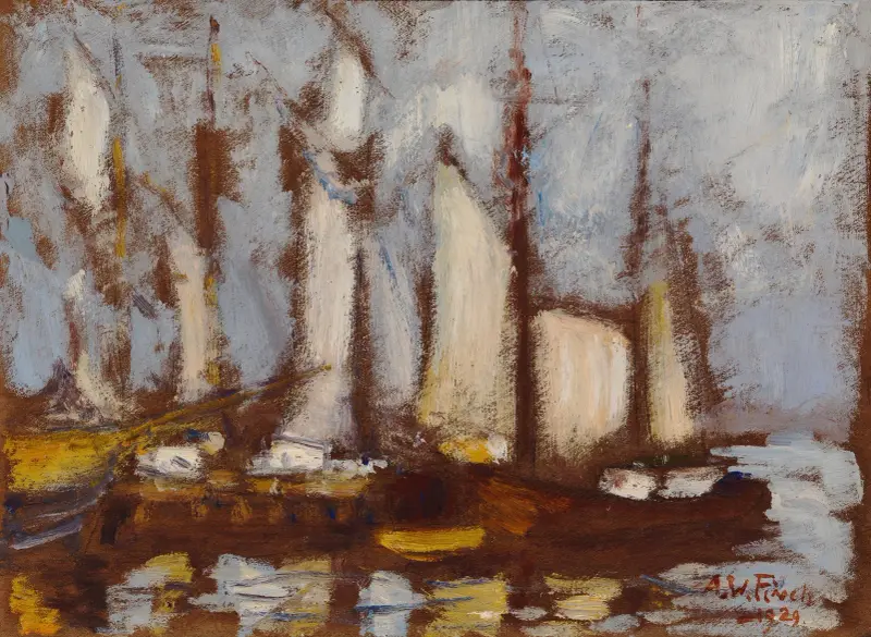 Segelschiffe von Alfred William Finch