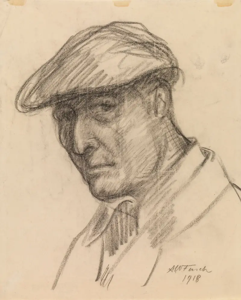 Selbstporträt von Alfred William Finch