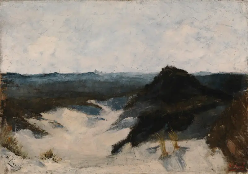 Utsikt mot stranden, Knocke av Alfred William Finch