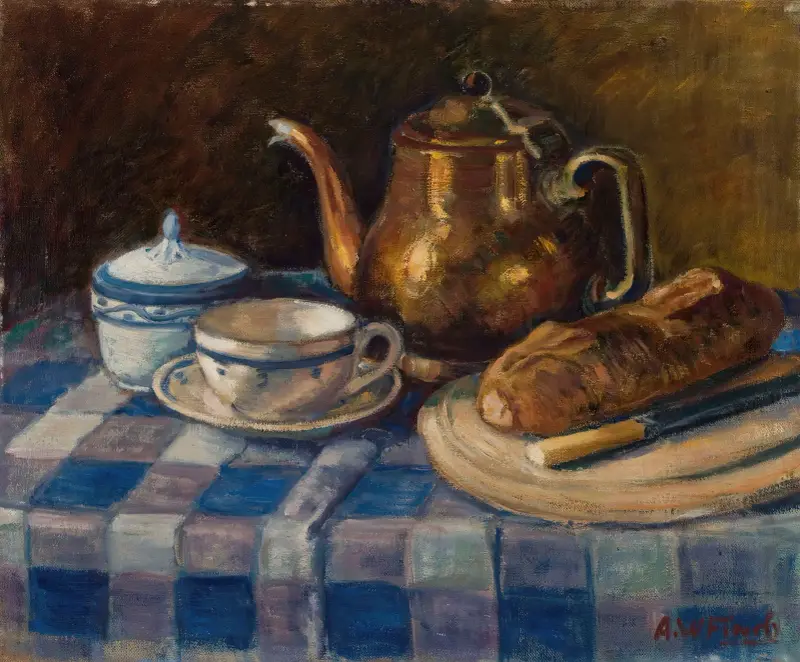 Stilleben av Alfred William Finch