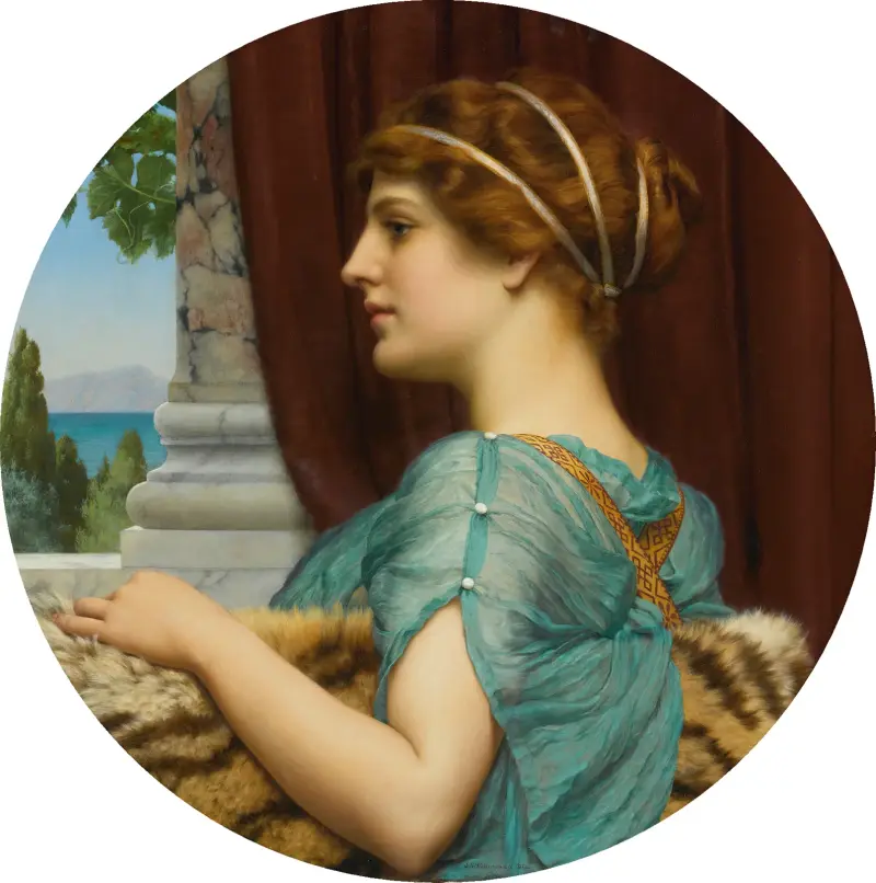 Eine pompejanische Dame, 1904 von John William Godward