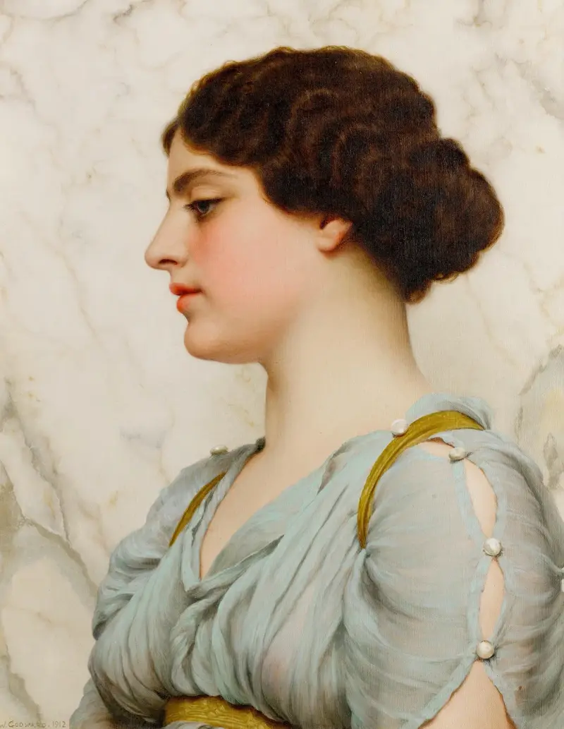 En romersk skönhet av John William Godward