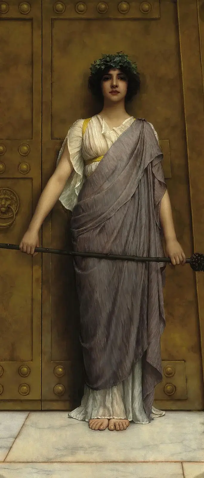 Am Tempeltor von John William Godward